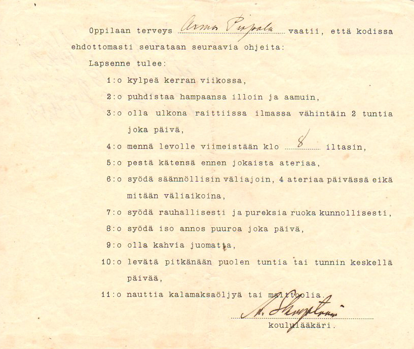 terveydesta